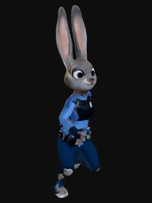 3D model for Police Bunny Hero