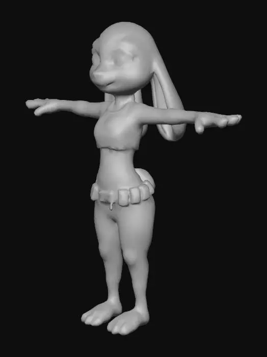 3D model for Bunny in Uniform