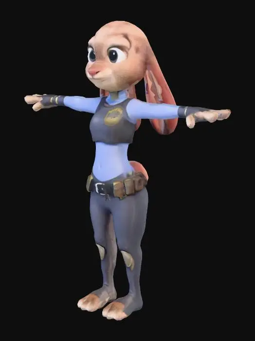3D model for Bunny in Uniform