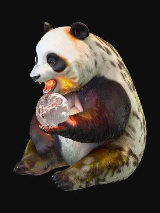 3D model for Panda Pyromancer