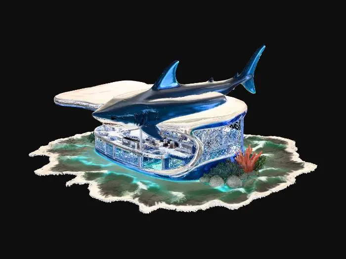 3D model for Shark Café Oasis