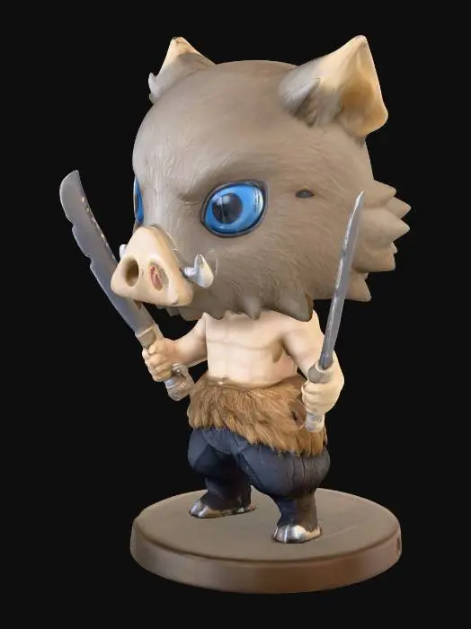 3D model for Boar Warrior Figurine
