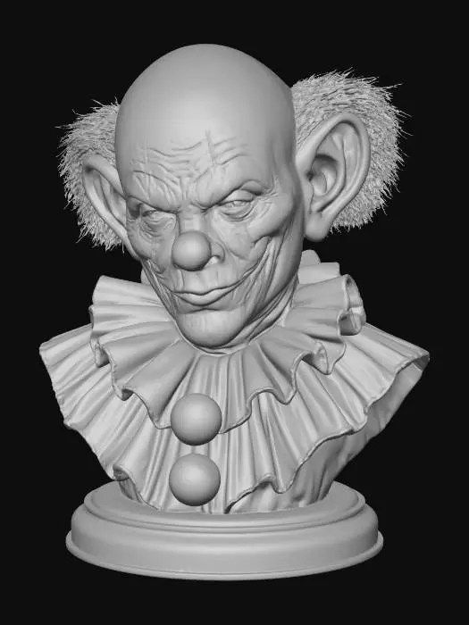 3D model for Grinning Clown Bust