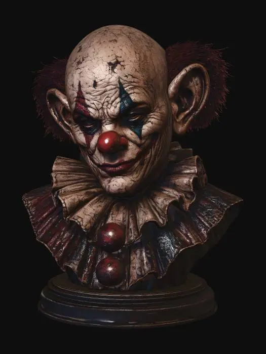 3D model for Grinning Clown Bust