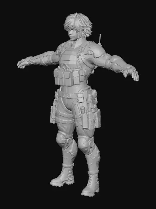 3D model for Warrior Vanguard