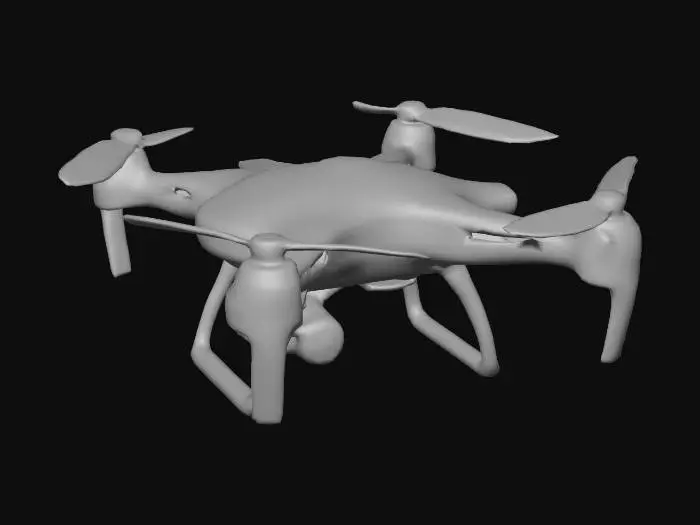 3D model for Sleek quadcopter drone designed for Santa’s 2025 delivery fleet, glossy red-and-white composite body, glowing cyan navigation lights, fold-out gift clamps, subtle engine heat bloom, aerodynamic silhouettes, high-tech holiday styling., #Christmas2025#