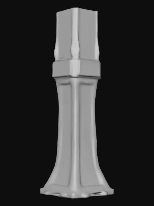 3D model for Tall crystalline control tower made of semi-transparent ice-infused material, embedded touchscreen panels, rotating holographic map rings, glowing energy core inside shaft, modern sci-fi holiday aesthetic., #Christmas2025#