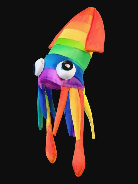3D model for Rainbow Squid Hat