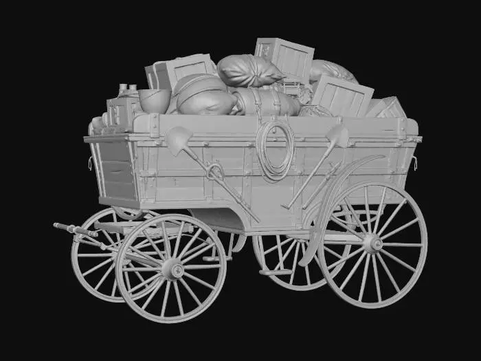 3D model for Wagon of Provisions