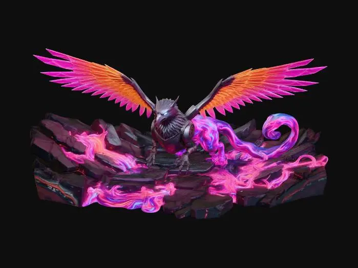 3D model for Neon Phoenix Ascendant