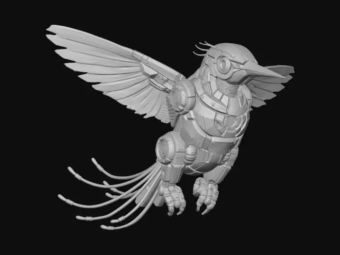 3D model for Mecha Neon Raven