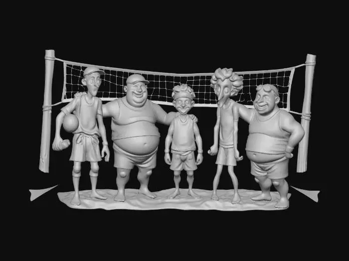 3D model for Los Desastres Beach Volleyball Team