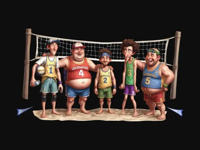3D model for Los Desastres Beach Volleyball Team
