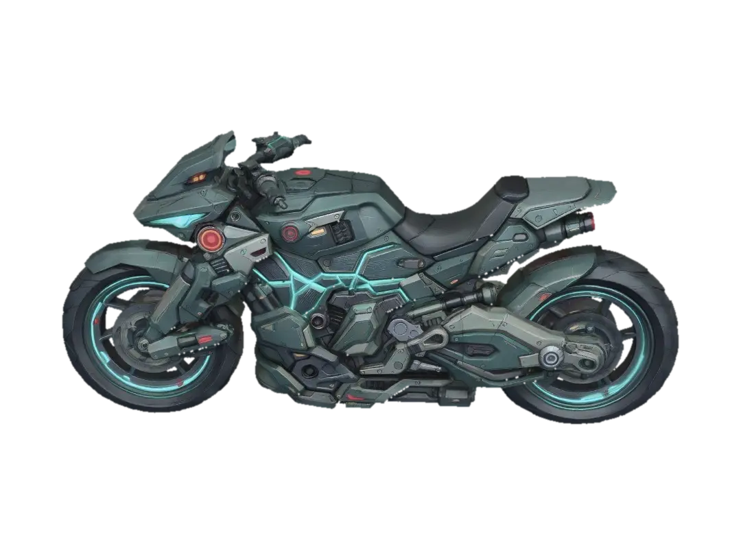 Azure Circuit Rider 3D model, vytvořený pomocí AI