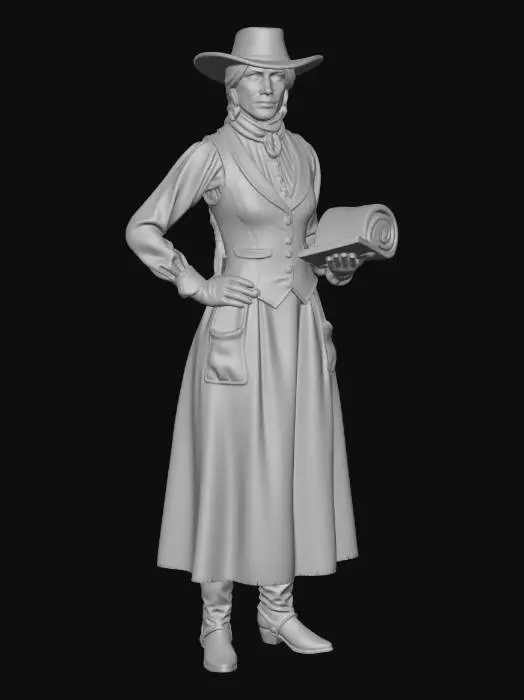 3D model for The Bookish Cowgirl