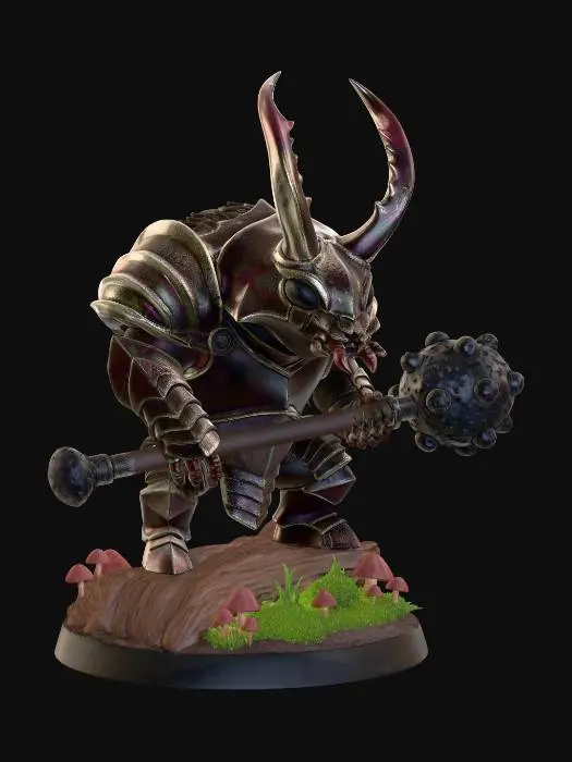 3D model for Ironhorn Warhammer