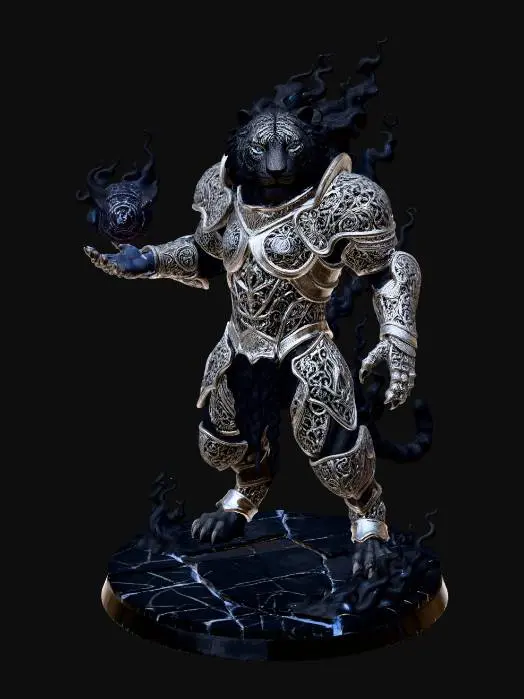 3D model for Arcane Panther Warlord