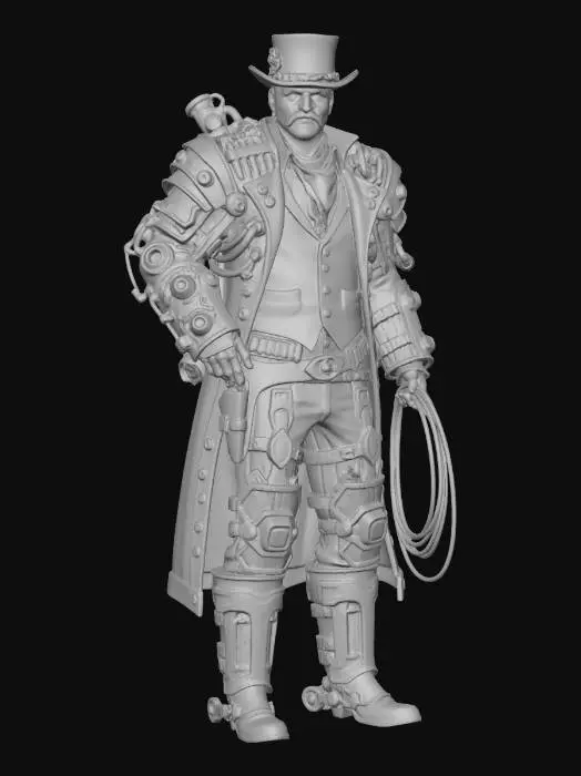 3D model for Clockwork Gunslinger