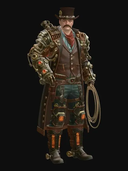 3D model for Clockwork Gunslinger