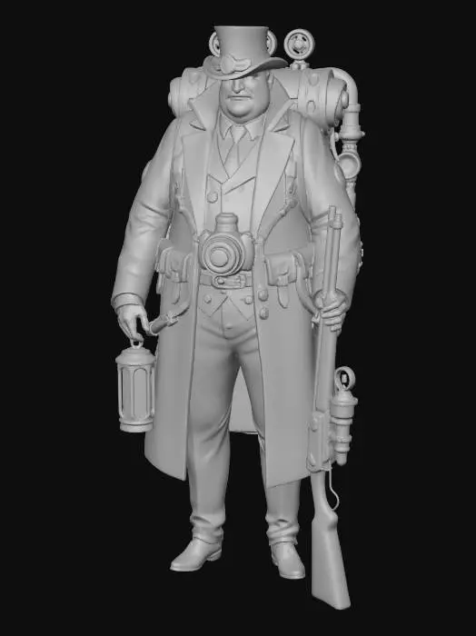 3D model for Steambound Gunslinger