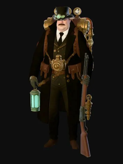 3D model for Steambound Gunslinger