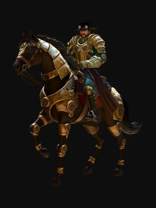 3D model for Steampunk Cavalier