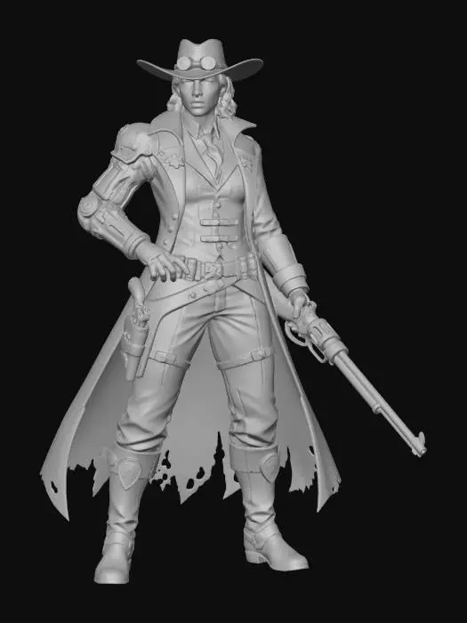 3D model for Dustbound Gunslinger
