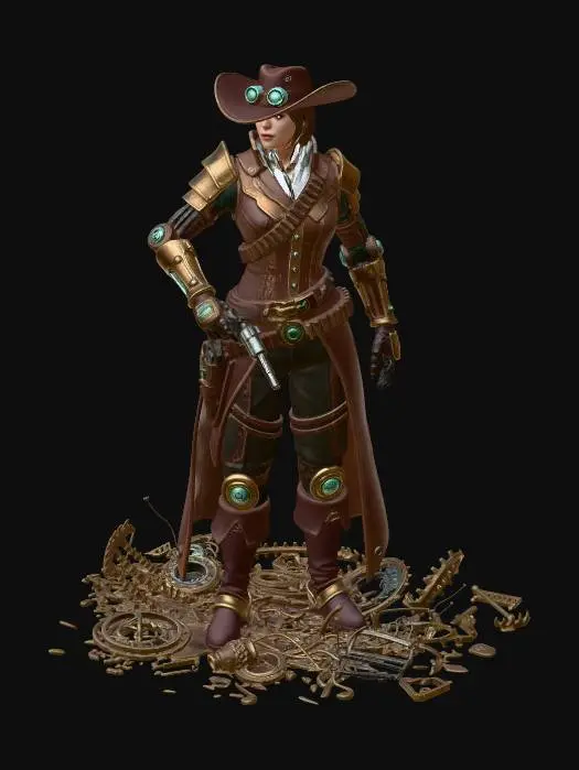 3D model for Clockwork Outlaw