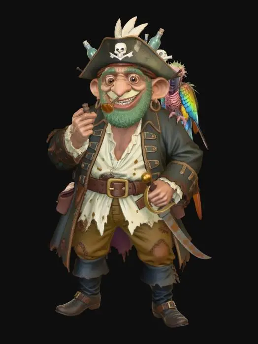 3D model for Captain Squawkbeard