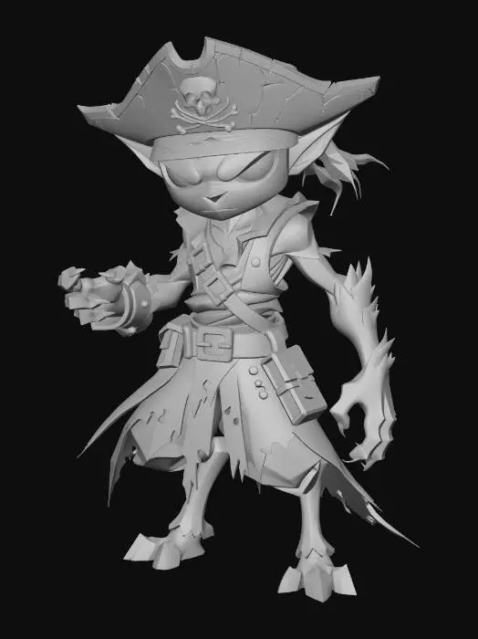 3D model for Captain Scrag