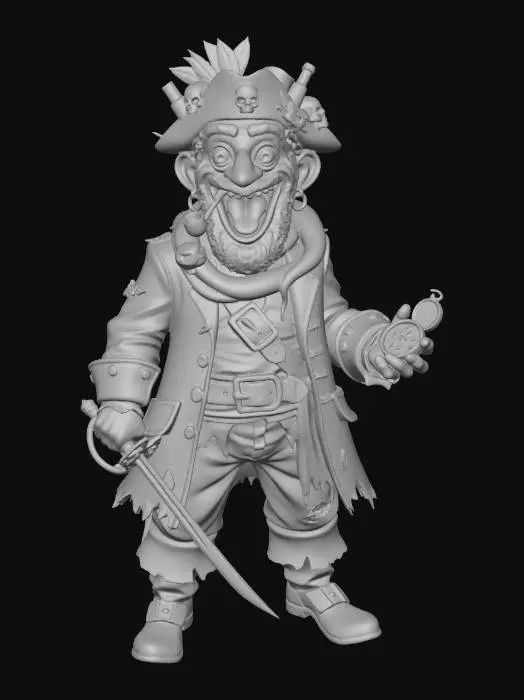 3D model for Captain Monkeybeard