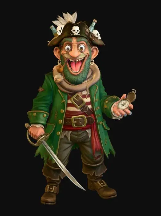 3D model for Captain Monkeybeard