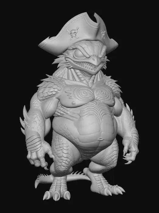 3D model for Captain_Blackscale