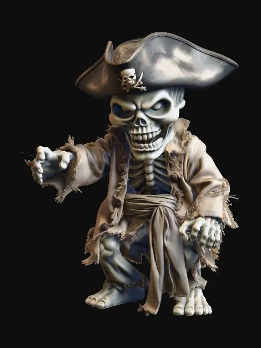 3D model for Pirate Skeleton