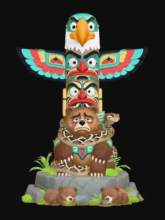 3D model for Eagle_Bear_and_Serpen_01