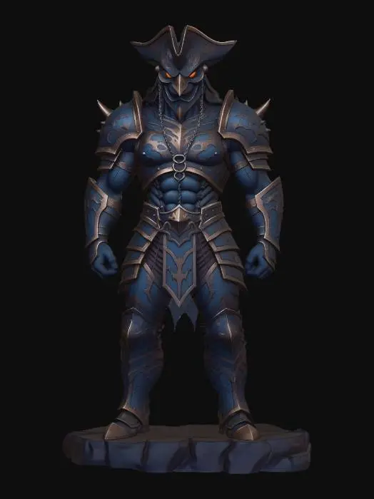 3D model for Azure Wraith Knight