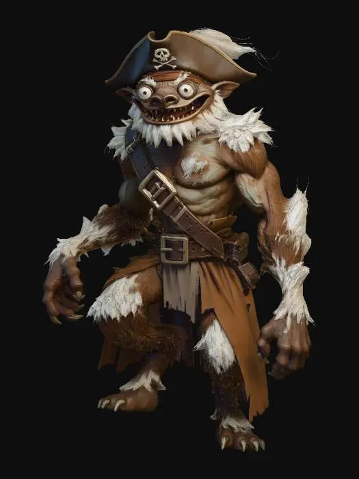 3D model for Captain Furbeard