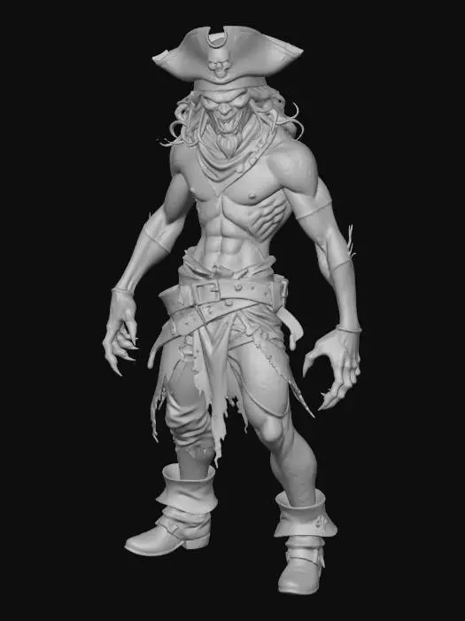 3D model for The Cursed Pirate