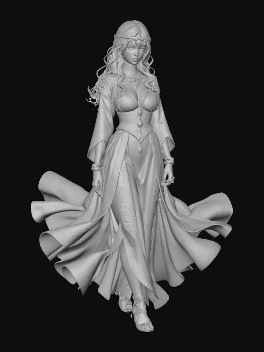3D model for Empress of Gold and Velvet