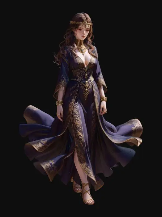 3D model for Empress of Gold and Velvet