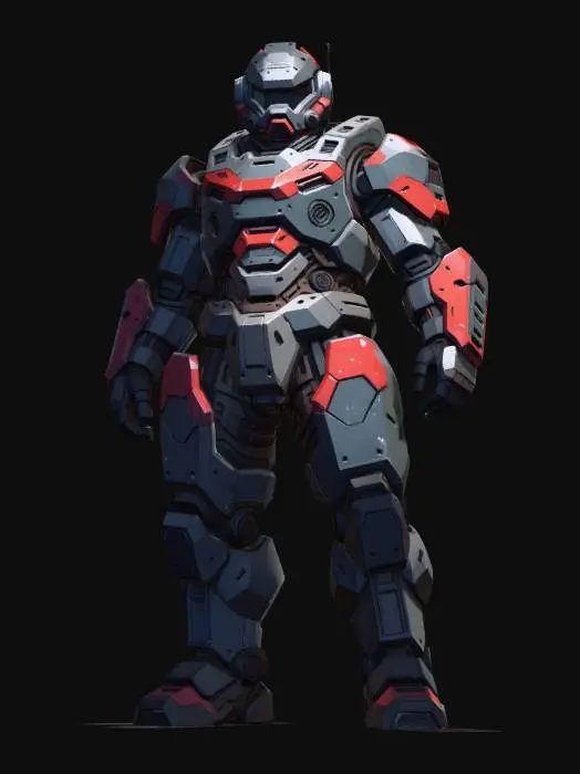 3D model for Crimson Sentinel