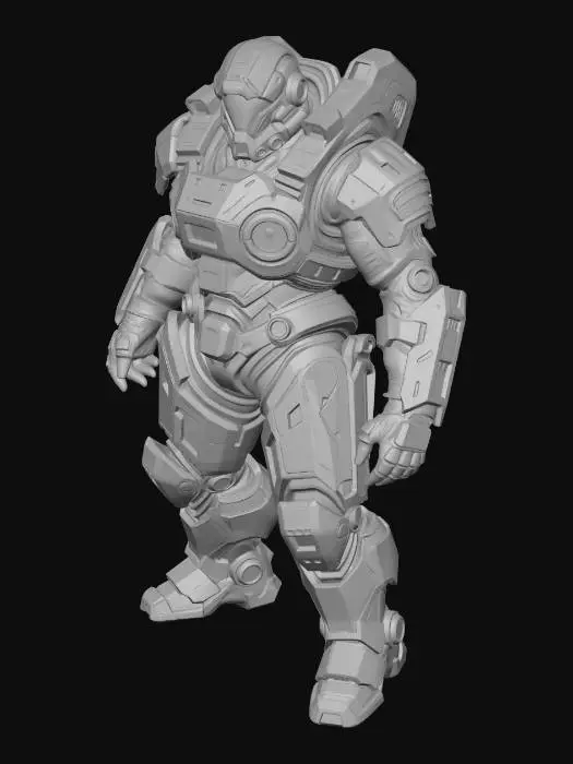 3D model for Crimson Exosuit Vanguard