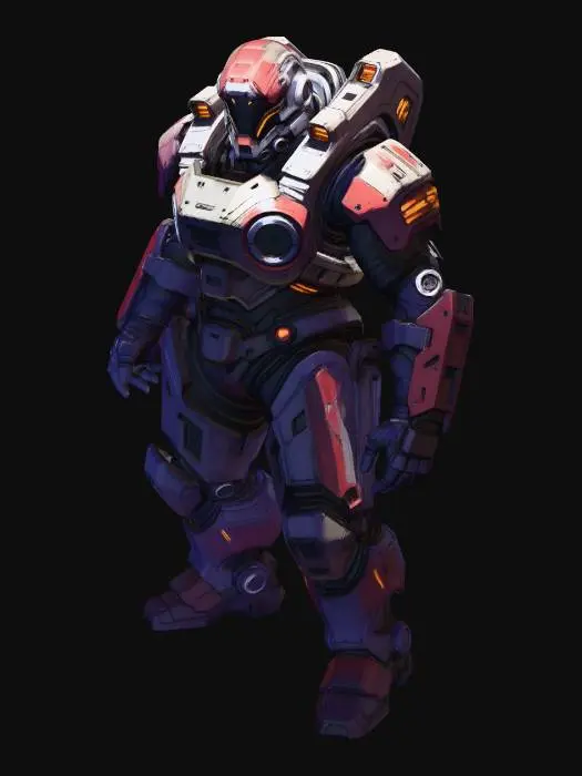 3D model for Crimson Exosuit Vanguard
