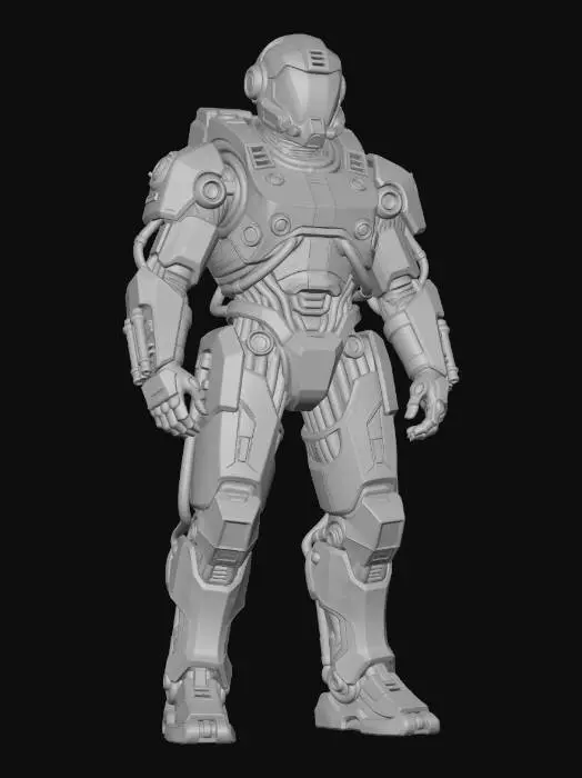 3D model for Yellow Sentinel Mech