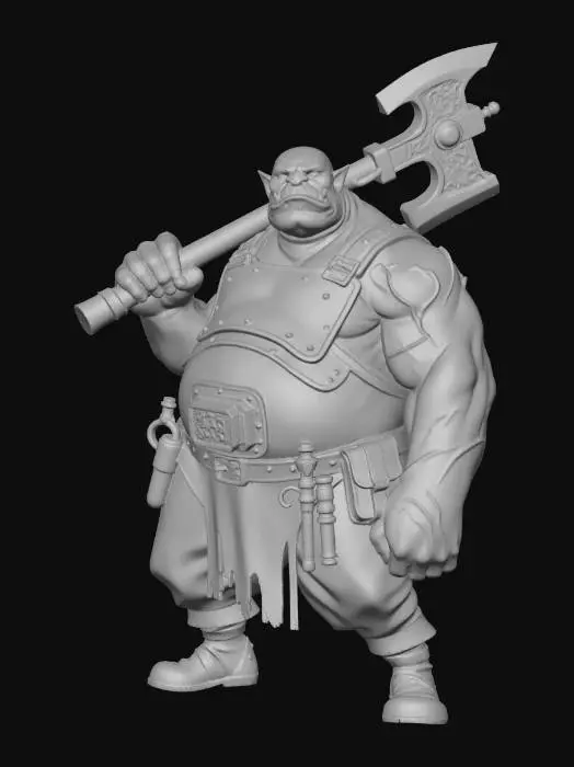3D model for Orc Blacksmith Warlord