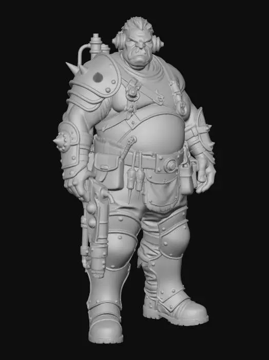 3D model for Brassbound Warlord