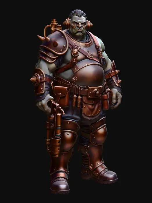 3D model for Brassbound Warlord