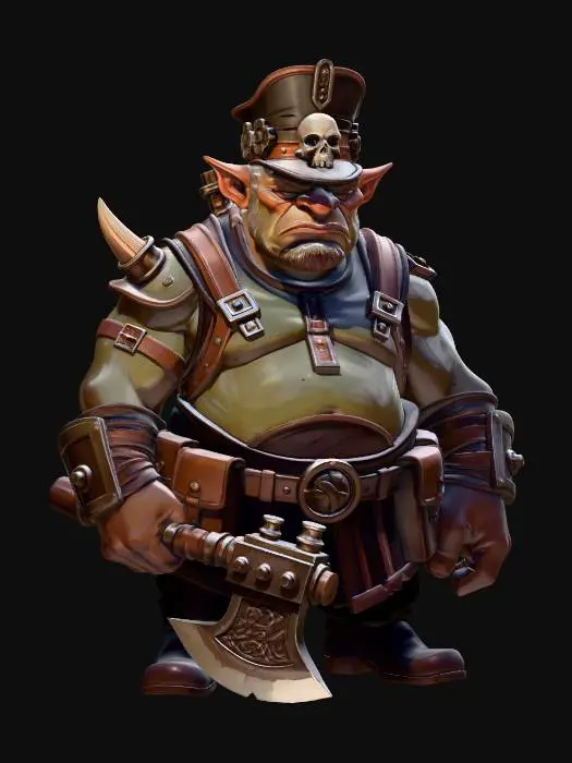 3D model for Captain Skullhelm