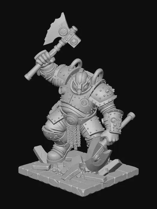 3D model for the lord of the axes