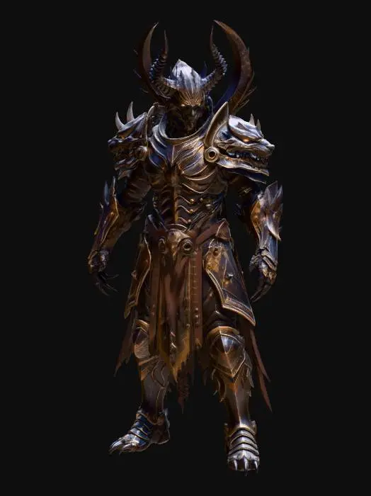 3D model for Obsidian Wyrm Knight